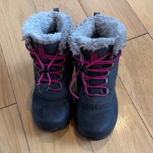 Columbia Gray and Pink Winter Boots